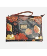 NWT CAVALCANTI Flower Navy Blue Rosa Fiamm Wristlet Travel Pouch - $1,418.13 MXN
