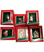 Lot of 6 Hallmark Christmas Ornament Stocking Pal, Old World Santa, Bunn... - $523.99 MXN