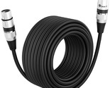 GearIT XLR to XLR Microphone Cable (50 Feet) XLR Male to Female Mic Cabl... - £23.94 GBP