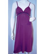 CLAUDEL Camisole SLEEPWEAR Dress GRAPE Purple M - FREE SHIPPING - $89.07