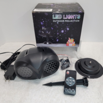 Christmas Snowflake Projector Outdoor LED Moving Snowfall Laser Light La... - £14.56 GBP