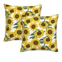 Decorative Sunflower throw pillow cover floral pillow cases square 18X18... - £12.54 GBP