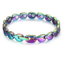 New Magnetic Bracelets for Women Stainless Steel Bio Energy Health Bracelet Femm - £27.61 GBP
