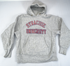 Vintage Champion Inverse Tissage Warmup Capuche Syracuse Gris TAILLE S 1... - $94.95