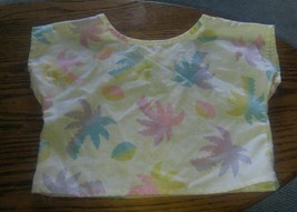 Vintage Girls Health Tex Our Girl Size 8 Tropical Palm Tree Lemons Top Cute - £10.40 GBP