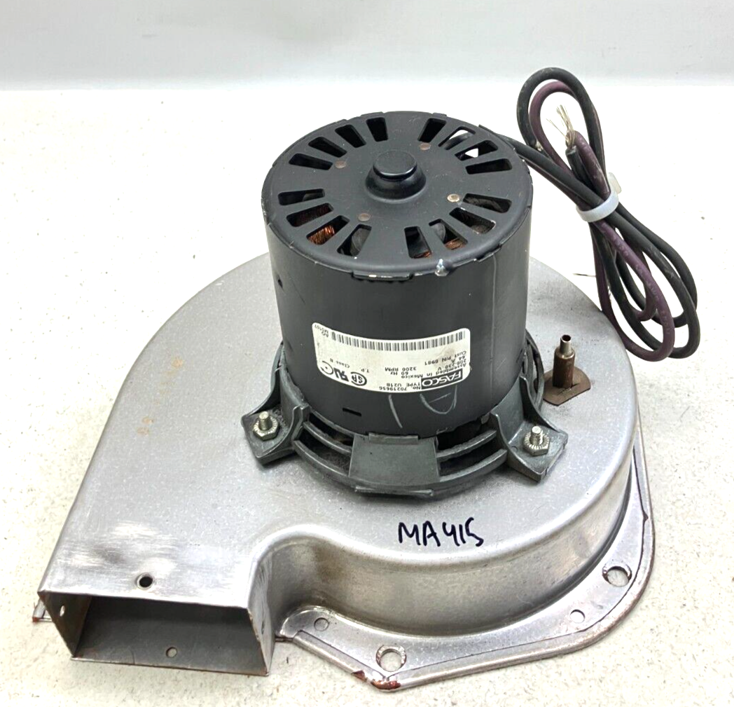 FASCO 7021-9656 Draft Inducer Blower Motor 8981 Type U21B 3200RPM used #... - $65.00