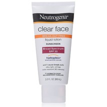 Neutrogena Clear Face Break-Out Free Liquid-Lotion Sunscreen SPF 30 3 oz (Pack o - £55.14 GBP