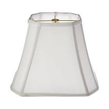 Royal Designs Rectangle Cut Corner Lamp Shade, White, (5 x 6.5) x (8 x 12) x 10  - £80.31 GBP