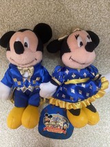 Disney Mickey Minnie Peluche Badge Tokyo Resort Tdl Tdr 20th Anniversaire 2 - £47.09 GBP