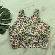Mott 50 Womens Bikini Top Size XL Pink Green Strawberry Floral Swim UPF - $33.85 CAD