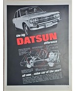 1968 Vintage Print Ad-Datsun 4-Door Sedan The Big Difference-Car of the ... - $13.07