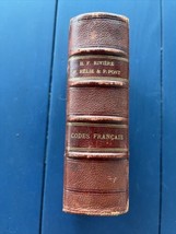 1914 Codes Français Antique Book  French Law Constitutionnelles World War 1 NICE - £28.76 GBP