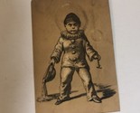 Kid In Clown Outfit Victorian Trade Card  VTC4 - £4.65 GBP