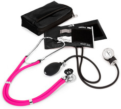 Prestige Medical - Aneroid Sphygmomanometer Sprague Rappaport Kit, Neon Pink - £47.22 GBP