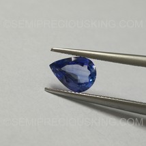 Certified Natural Sri Lanka Blue Sapphire 6.99x5.14mm Pears Facet Cut 0.69 Carat - £225.80 GBP