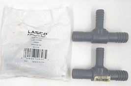 Lot of 3 Poly Barb Reducing Tee 3/4&quot; x 3/4&quot; x 1/2&quot; Lasco Genova Water Pipe - £7.98 GBP