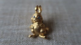 Vintage Gold Bunny Rabbit Thumper Brooch Pin 3.4cm - £30.17 GBP