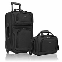 Rugged Fabric Expandable Carry-on Luggage Set, 2 in 1 suit case - £74.50 GBP+