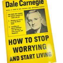 How To Stop Worrying And Start Living Hardcover By Dale Carnegie 1975 Self Help - £23.59 GBP