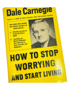How To Stop Worrying And Start Living Hardcover By Dale Carnegie 1975 Se... - £23.51 GBP