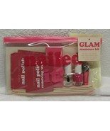 GLAM Manicure Kit Nail Buffer File Cuticle Pusher Polish Remover Wipes C... - £7.63 GBP