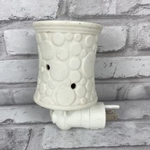 Scentsy White Circles Spots Mini Plug In Wall Warmer Clean Tested  - £16.14 GBP