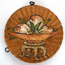 Chinese Woven Bamboo on Metal Cosmetic Metal Box Circa 1920 - £107.05 GBP