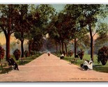 Scene in Lincoln Park Chicago Illinois IL DB Postcard Z10 - £2.28 GBP