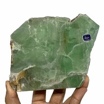 530g, 5.2&quot;x5.3&quot;x0.6&quot;, Natural Untreated Fluorite Slab Crystal @Mexico, B18618 - £34.60 GBP