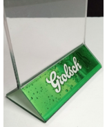 Grolsch Premium Lager Beer Acrylic Table Tent Advertising Sign 4.25&quot;w x ... - $14.99