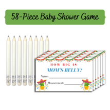 Fiesta Cactus Baby Shower Games Measure Mommy's Belly Game 50 Players - $9.97