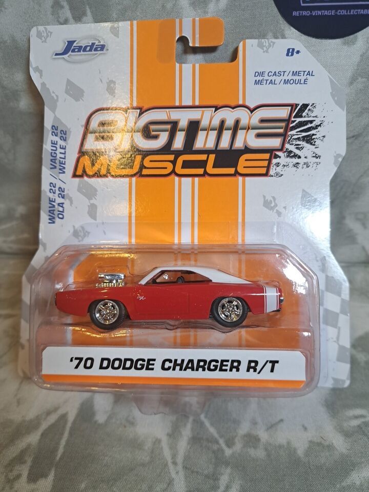 Jada Toys '70 DODGE CHARGER R/T  BIGTIME MUSCLE  1:64  RED - £6.86 GBP