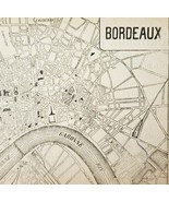 Bordeaux France City Mini Map Antique c1920s Info Page Ephemera PCBG7C - $375.77 MXN