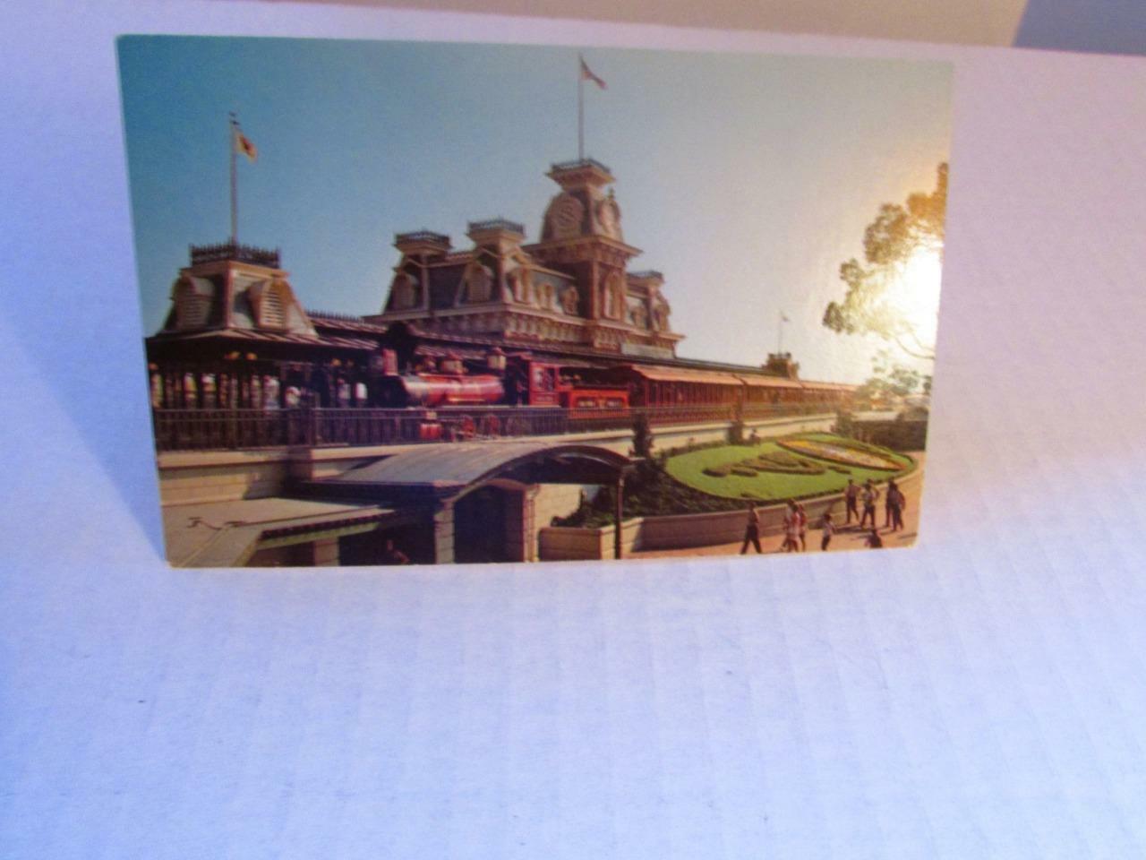 Primary image for EARLY DISNEY WORLD POSTCARD- STEAM RAILROAD- NEW - H19