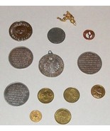 VTG SUNDAY SCHOOL COIN LOT TOKEN MEDAL PENNY ANGEL BIRD JESUS CHRISTIAN ... - £20.43 GBP