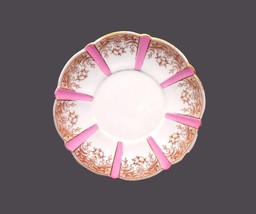 Antique art-nouveau Aynsley dessert or tea plate. Pink bands, berries, tan swags - £29.53 GBP