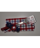 4th July American Flag Spatula Stainless Steel Two Holiday Dish Towels F... - $38.01 CAD