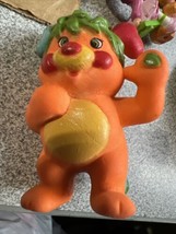 1986 Mattel TCFC Popples Orange Puzzle Rubber Figure w/ Green Hair  - £11.47 GBP