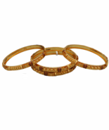 bis 916 print yellow gold 6.1 cm bangle for girls independence day jewelry - €8.745,98 EUR