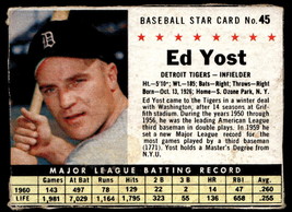 1961 Post Cereal #45 Ed Yost VG-EX-B108R12 - £23.30 GBP