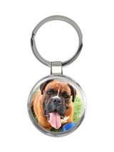 Dog Boxer : Gift Keychain Pet Animal Puppy Funny Cute Face Canine Pets Dogs - £6.38 GBP
