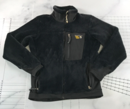 Mountain Hard Wear Fleece Jacket Womens Medium Black Full Zip Pockets Monkey Man - £30.92 GBP
