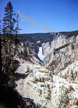 1963 Yellowstone National Park Blue Sky Lower Falls Wyoming 35mm Slide - £4.27 GBP