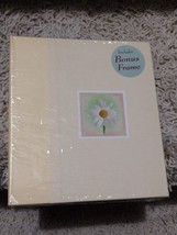 NEW MINIATURE PHOTO ALBUM AND MATCHING FRAME WITH DAISY ON COVER OF ALBUM - $9.89