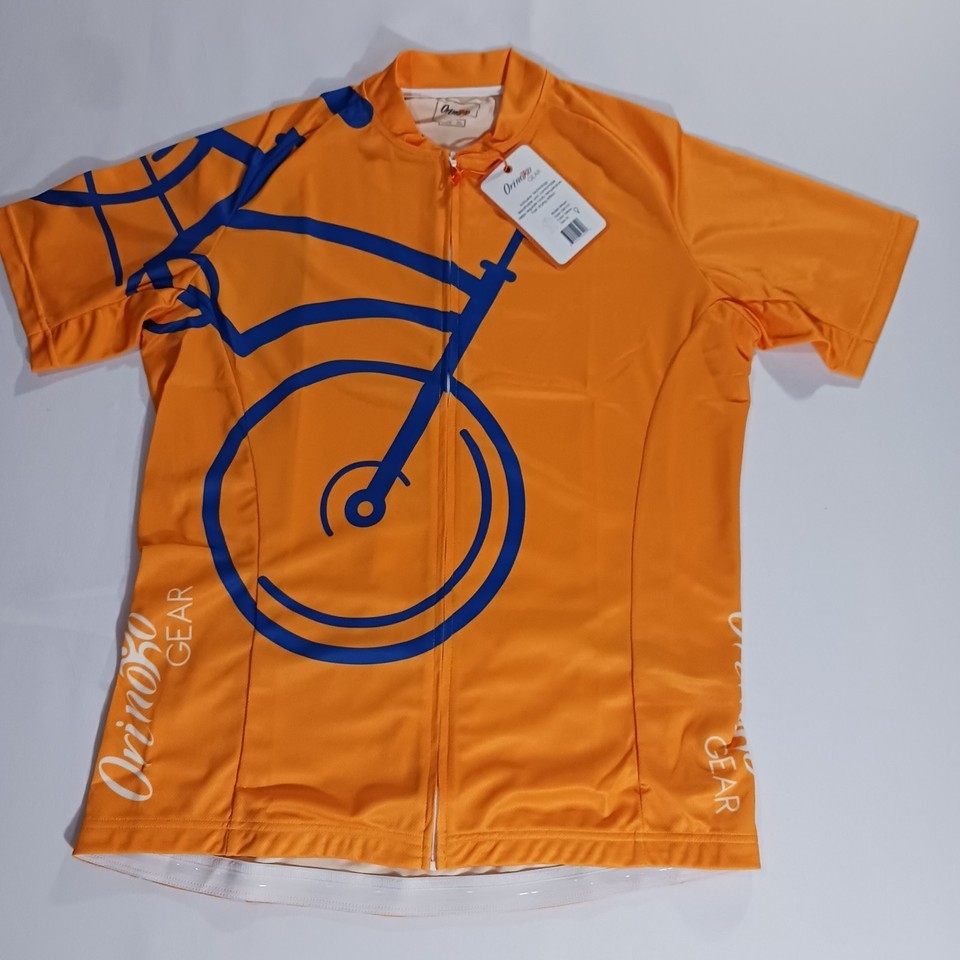 Vintage Orinoko Gear OWJ101 Cycling Jersey Size X-Large Yellow Full Zip NWT Item image 13