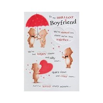 Hallmark Birthday Card For Boyfriend &#39;Lots Of Love&#39; - Medium  - £10.38 GBP