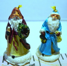  Santa Claus Miniature Victorian Christmas Figurines 1990s vintage parts... - $5.45