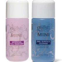 Gelish Soak Off Gel Nail Polish Remover &amp; Nail Surface Cleanse Bottles 4 fl oz - £7.78 GBP+