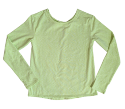 ZELLA Girl Lime Green Long Sleeve Athletic Top Youth Size L (10-12) - £7.82 GBP