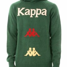 Kappa Knit Hoodie Sweater 381367W Kasmart Green Mens Authentic Rare S, XXL NEW - £91.92 GBP